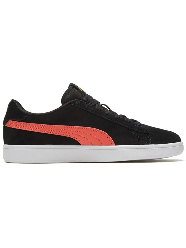 Кеды PUMA Smash V2 Retro Casual Skateboarding Shoes Unisex Black coral red — изображение 2 из 5, красный