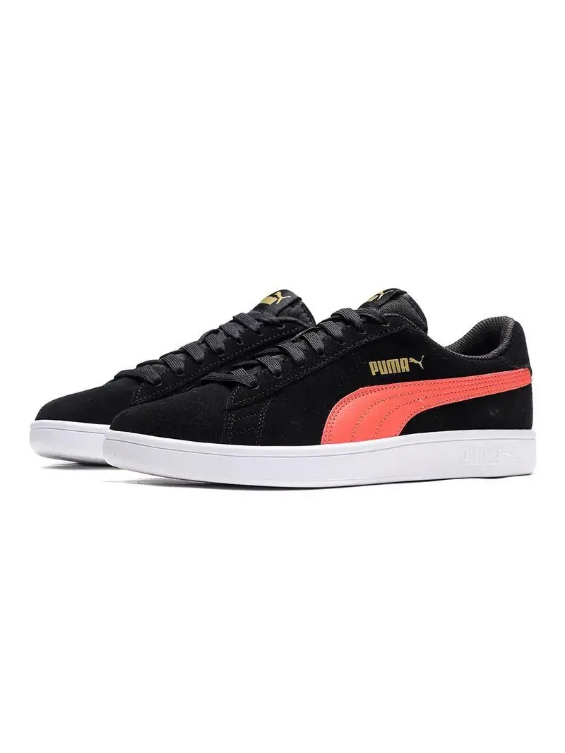 Кеды PUMA Smash V2 Retro Casual Skateboarding Shoes Unisex Black coral red — изображение 3 из 5, красный