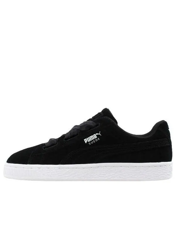 Кроссовки suede heart sneakers black/white Puma — изображение 1 из 4, черный/белый