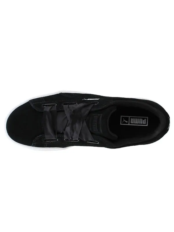 Кроссовки suede heart sneakers black/white Puma — изображение 3 из 4, черный/белый