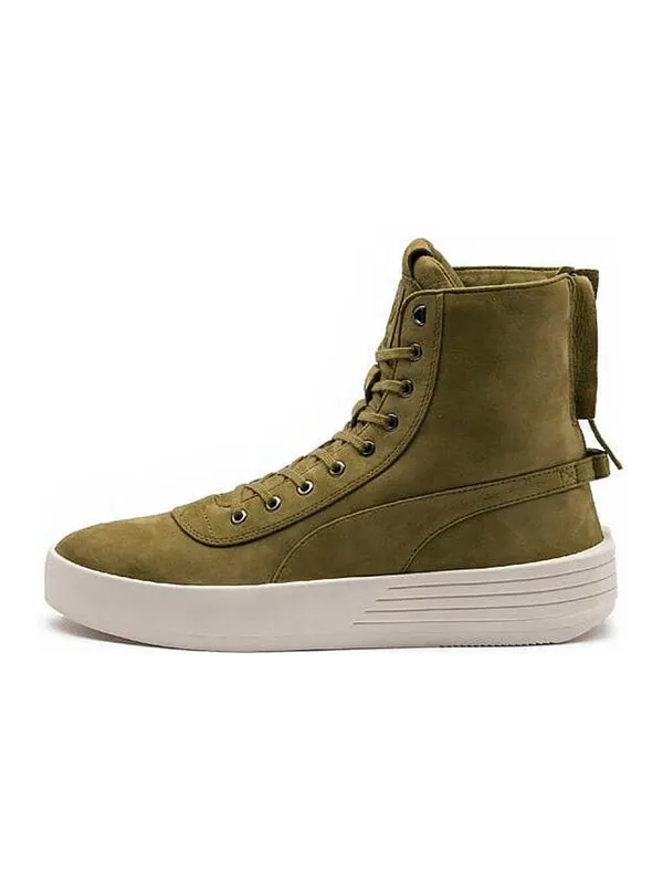 Кроссовки x the weeknd parallel 'green olive' Puma — изображение 2 из 2, зеленый