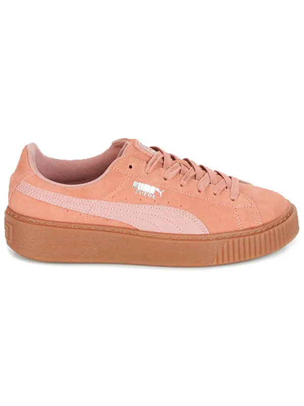 Кроссовки suede platform 'pink brown' Puma — изображение 2 из 4, розовый