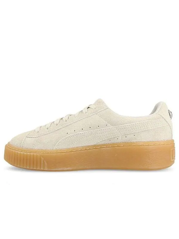 Кроссовки platform jewel sneakers beige/white Puma — изображение 1 из 4, белый