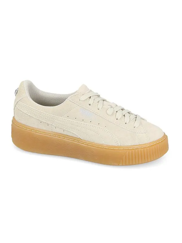 Кроссовки platform jewel sneakers beige/white Puma — изображение 2 из 4, белый