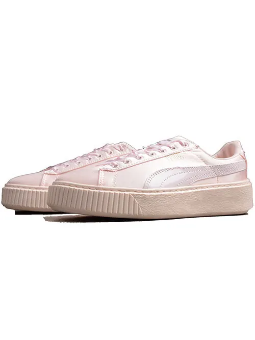 Кроссовки basket platform tween 'pearl' Puma — изображение 4 из 4, розовый
