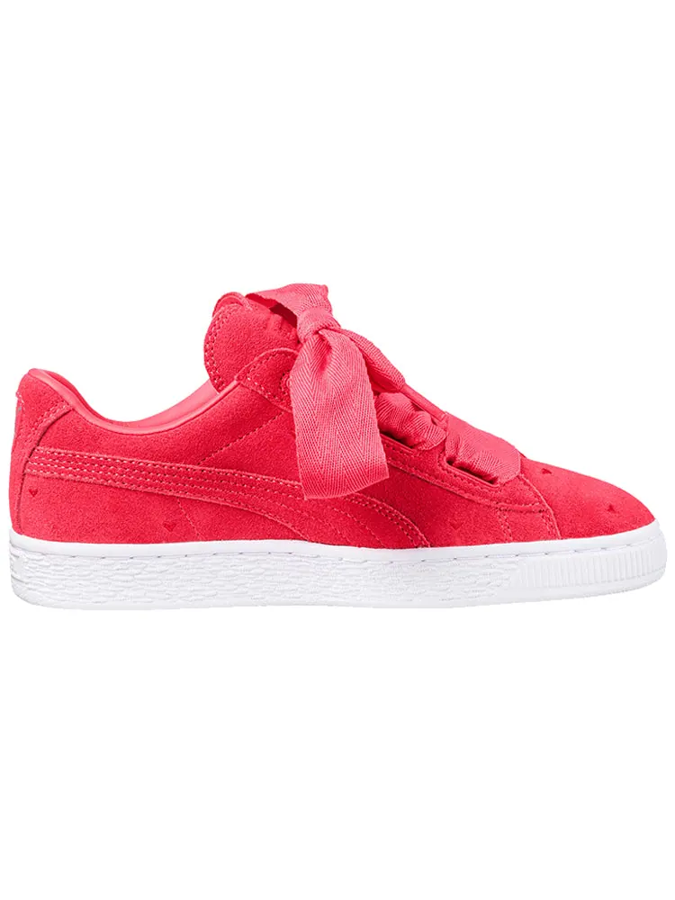 Кеды PUMA Suede Heart Valentine — изображение 2 из 5, розовый