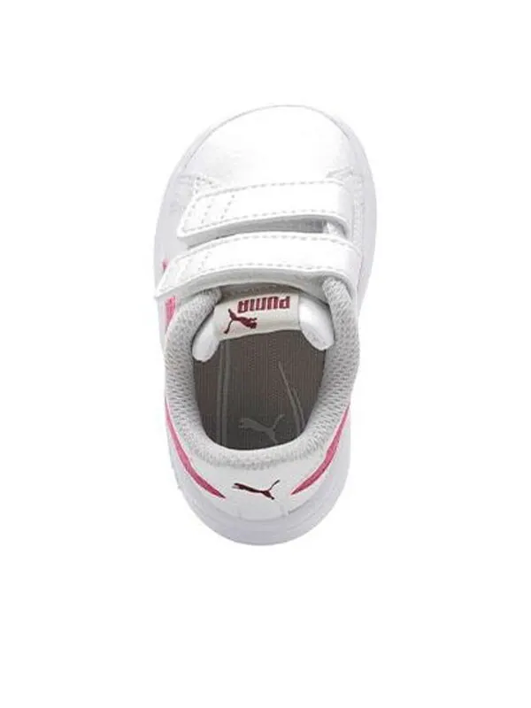 Кроссовки smash v2 infant 'white magenta haze' Puma — изображение 4 из 4, белый/серый/красный