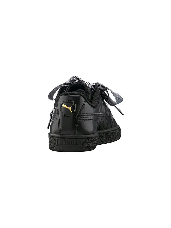 Кроссовки enzobasket heart black/gold Puma — изображение 4 из 4, черный/золотистый