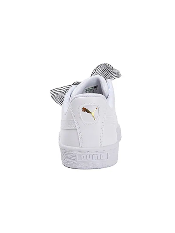Кроссовки basket heart ' white' Puma — изображение 3 из 4, черный/белый