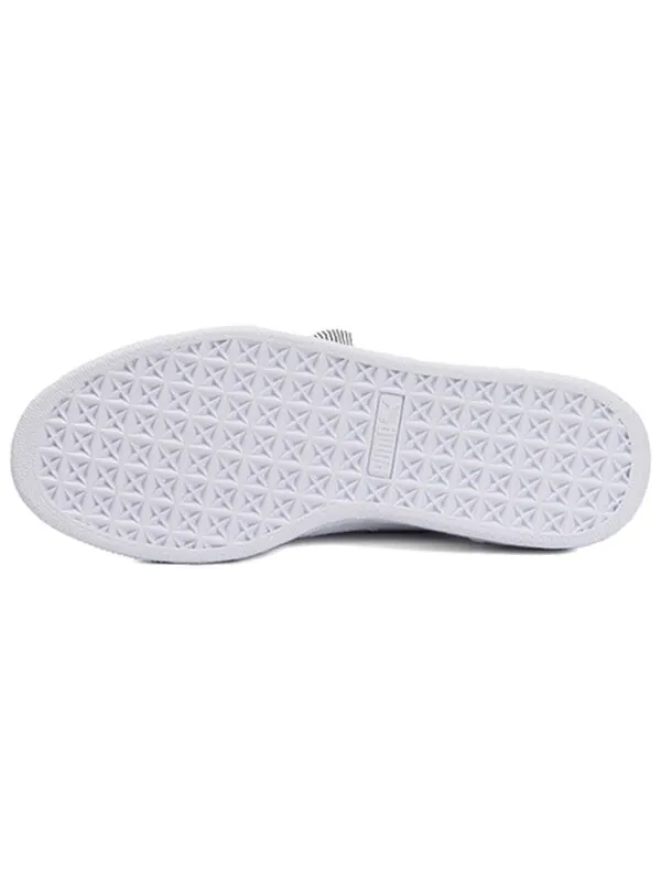Кроссовки basket heart ' white' Puma — изображение 4 из 4, черный/белый
