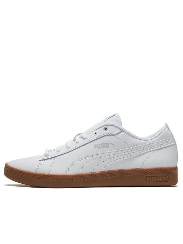 Кроссовки smash v2 l 'white gum' Puma — изображение 1 из 4, серый