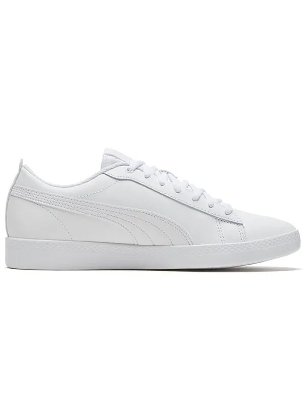 Кроссовки smash v2 pure white Puma — изображение 2 из 4, белый