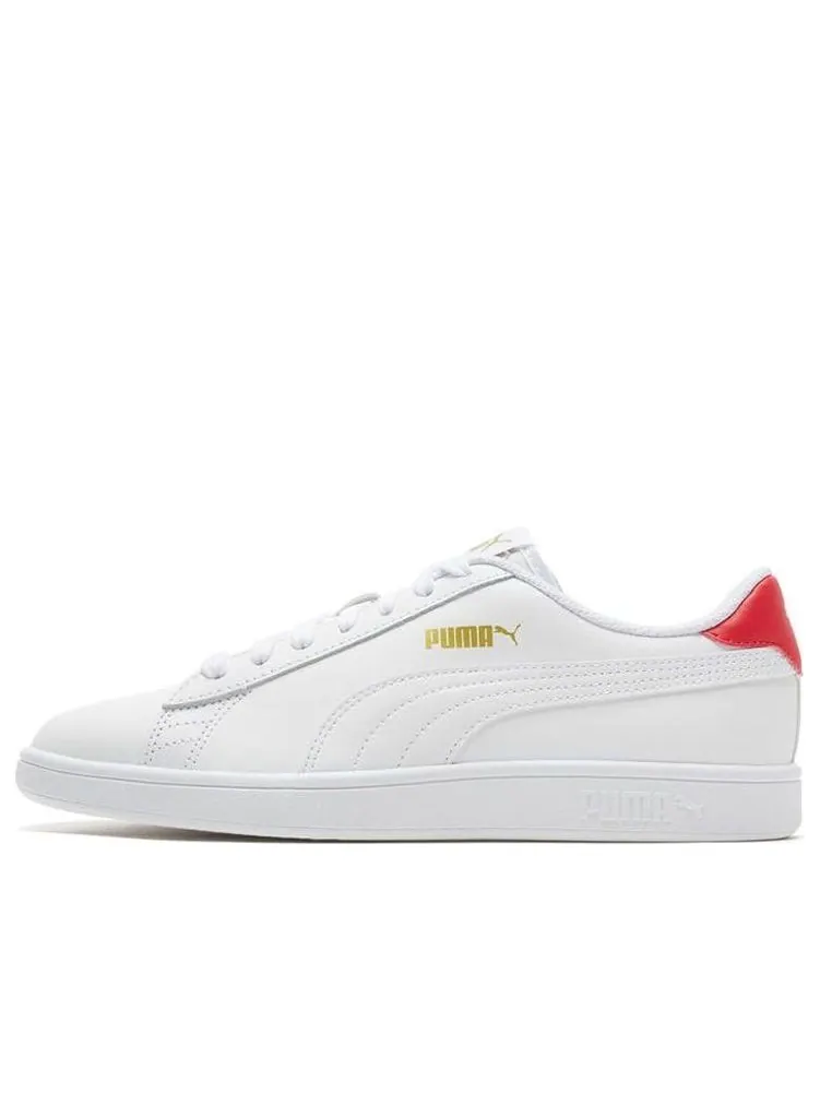 Кеды PUMA Smash V2 'White High Risk Red' — изображение 1 из 5, красный