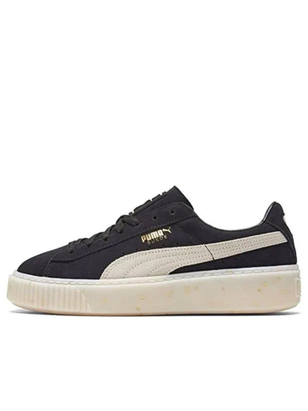 Кроссовки suede platform black/white/gold board shoes Puma — изображение 1 из 4, белый