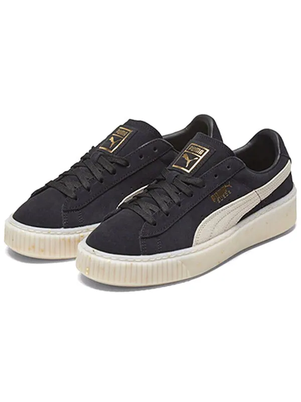 Кроссовки suede platform black/white/gold board shoes Puma — изображение 3 из 4, белый
