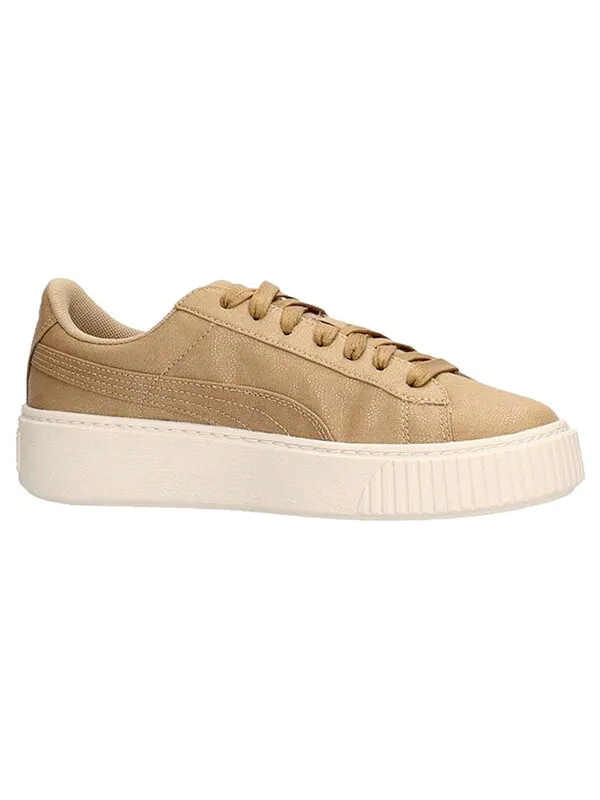 Кроссовки basket platform cv 'wheat white' Puma — изображение 2 из 4, белый