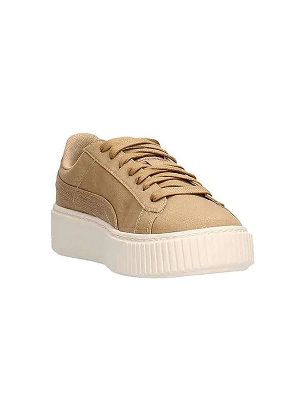 Кроссовки basket platform cv 'wheat white' Puma — изображение 3 из 4, белый