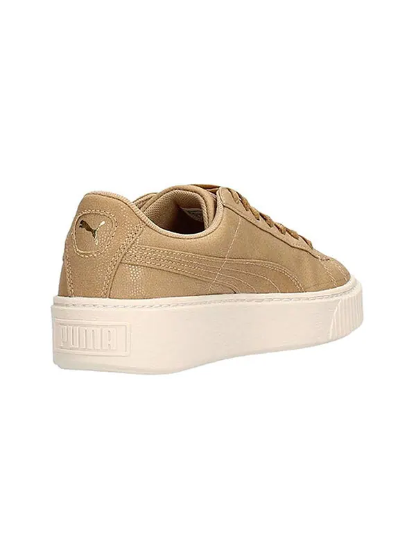 Кроссовки basket platform cv 'wheat white' Puma — изображение 4 из 4, белый