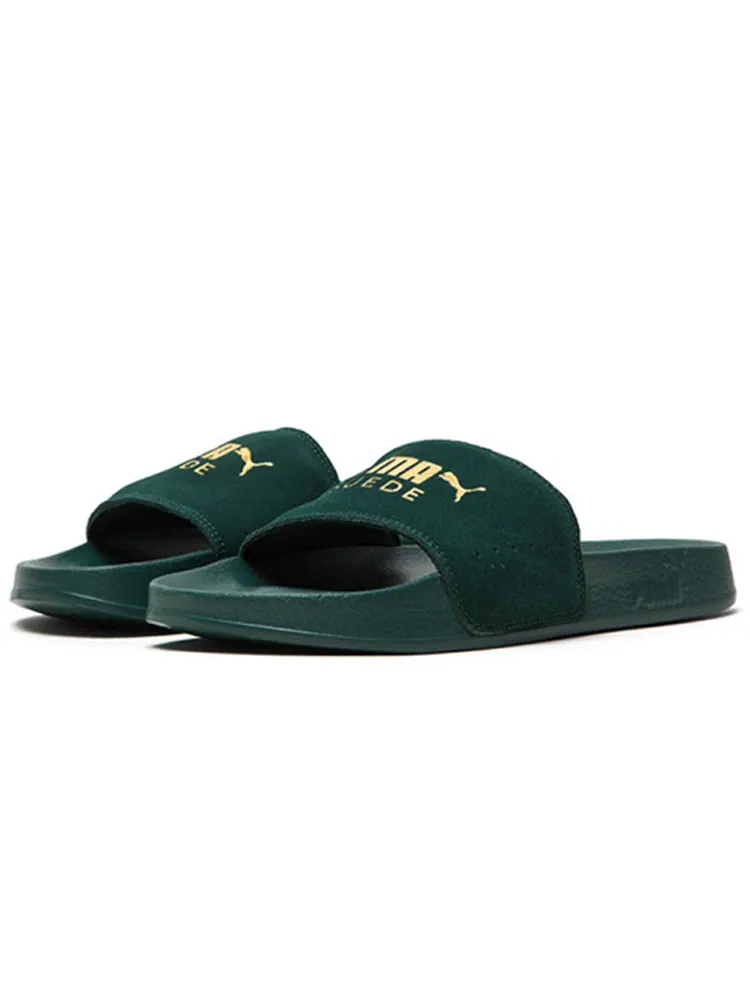 Шлепанцы PUMA Leadcat Suede Green Unisex Slippers — изображение 2 из 4, зеленый