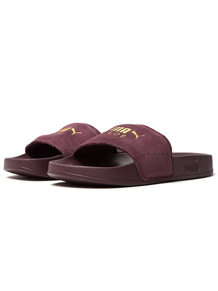 Шлепанцы PUMA Leadcat Suede Slide 'Vineyard Wine' — изображение 2 из 4, фиолетовый