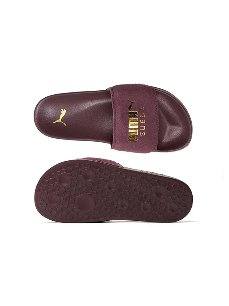 Шлепанцы PUMA Leadcat Suede Slide 'Vineyard Wine' — изображение 4 из 4, фиолетовый