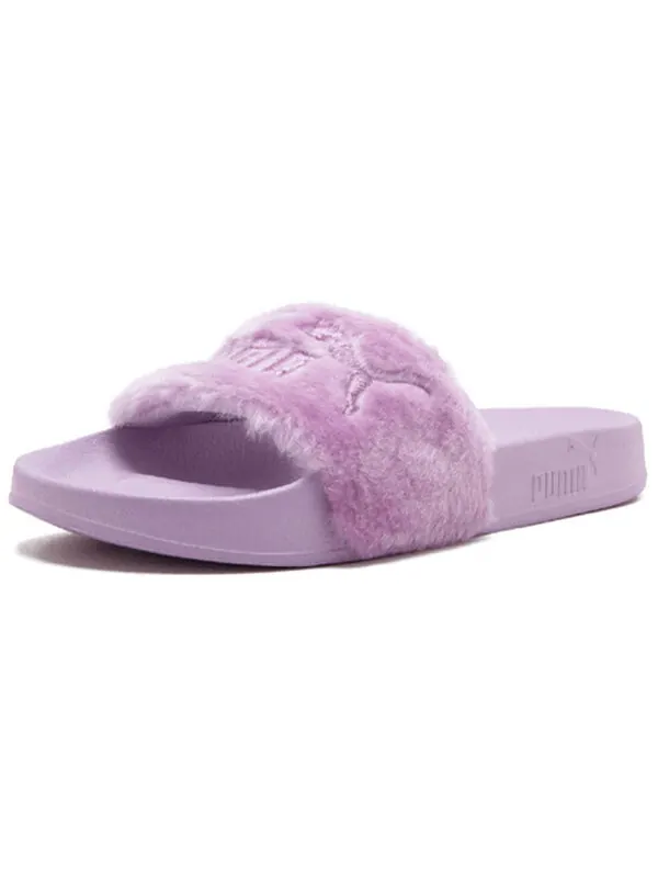Тапочки fenty x fur slide 'orchid bloom' Puma — изображение 2 из 4, розовый