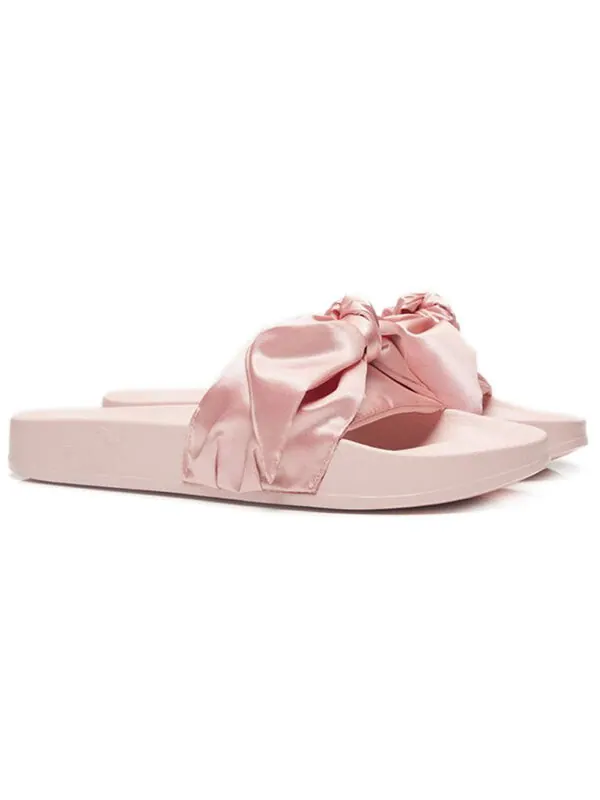 Тапочки fenty x bow slide 'pink' Puma — изображение 2 из 4, розовый