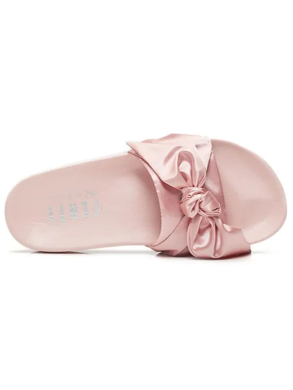 Тапочки fenty x bow slide 'pink' Puma — изображение 3 из 4, розовый