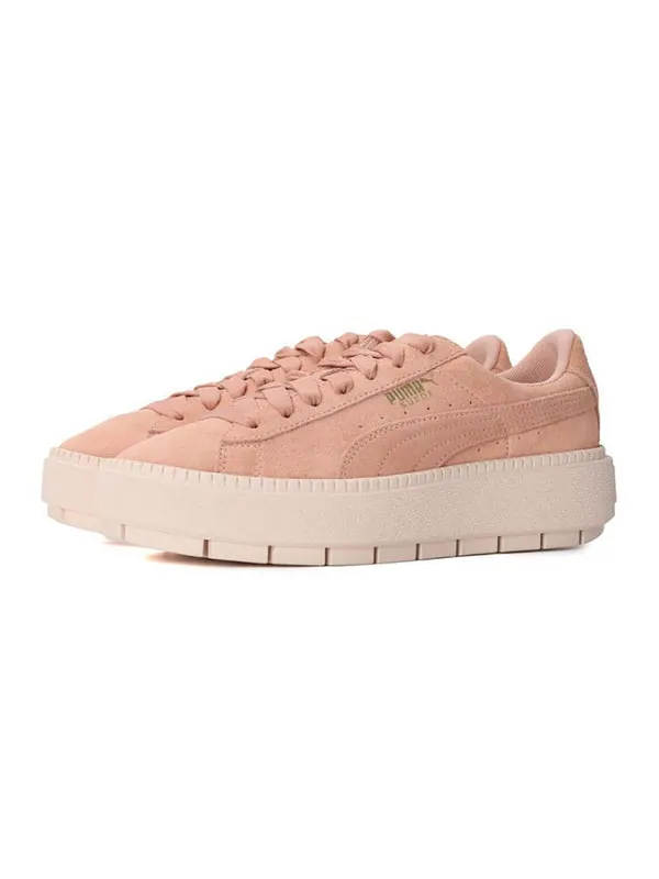 Кроссовки suede platform trace pink Puma — изображение 3 из 4, розовый
