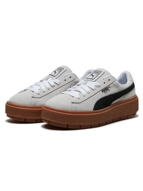 Кроссовки platform trace 'black and white' Puma — изображение 2 из 4, черный белый