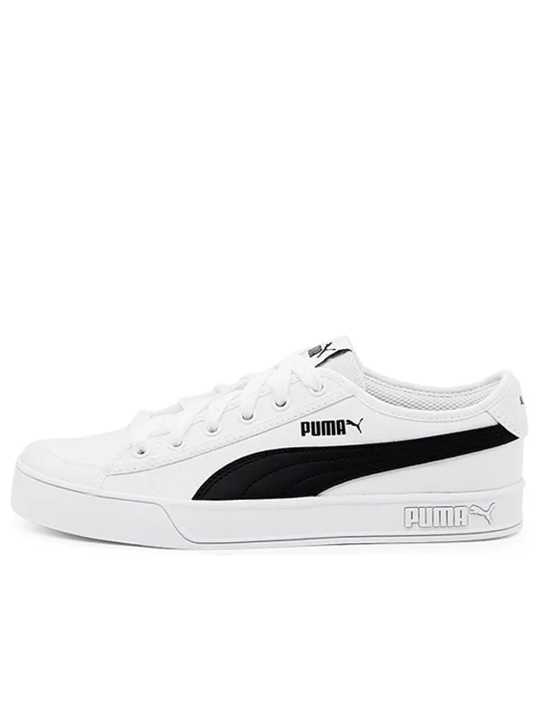 Кеды PUMA Smash v2 Vulc CV 'White Black' — изображение 1 из 5, белый