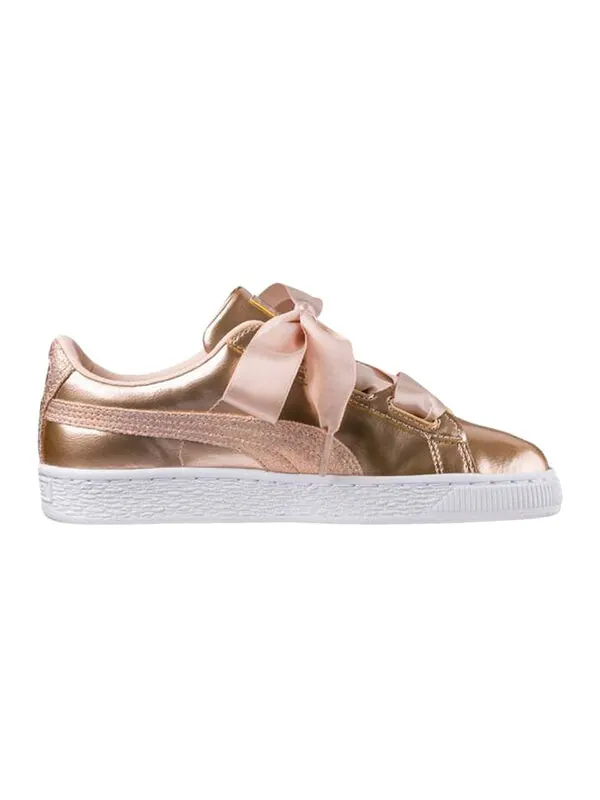 Кроссовки basket heart lunar lux 'cream tan' Puma — изображение 2 из 4, золото