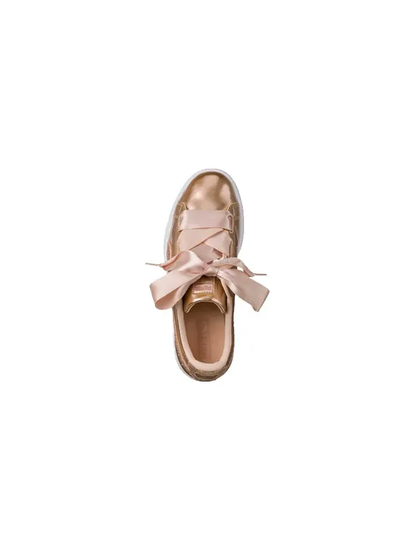 Кроссовки basket heart lunar lux 'cream tan' Puma — изображение 3 из 4, золото