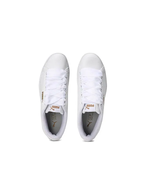 Кроссовки vikky ribbon white/gold Puma — изображение 3 из 4, белый/золотистый