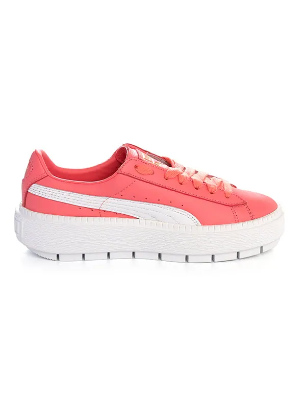Кроссовки platform trace leather cleated low Puma — изображение 3 из 4, розовый