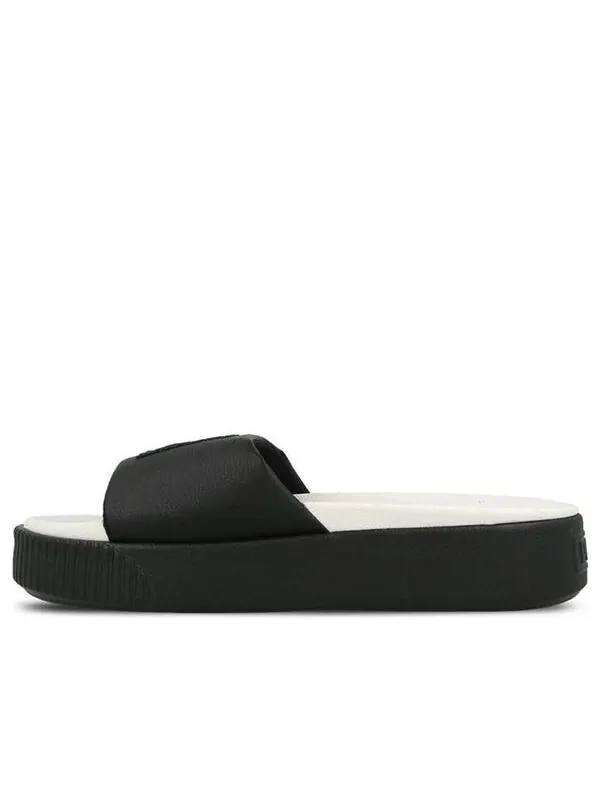 Тапочки platform slide 'black whisper white' Puma — изображение 1 из 4, черный