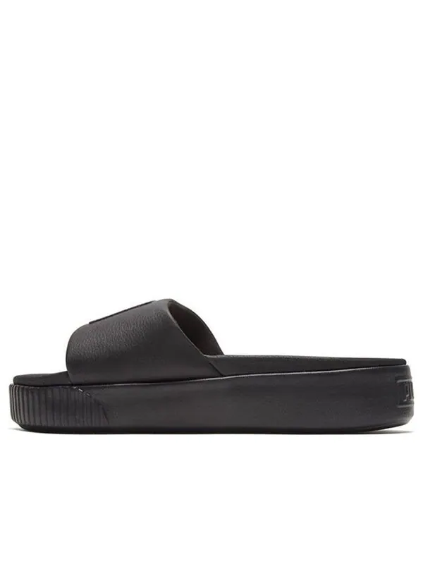 Тапочки platform slide black Puma — изображение 1 из 4, черный