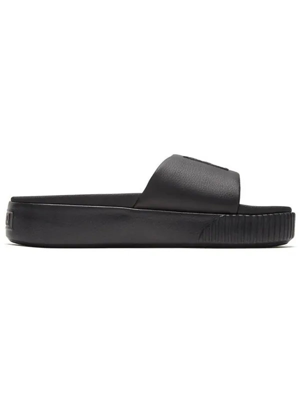 Тапочки platform slide black Puma — изображение 2 из 4, черный