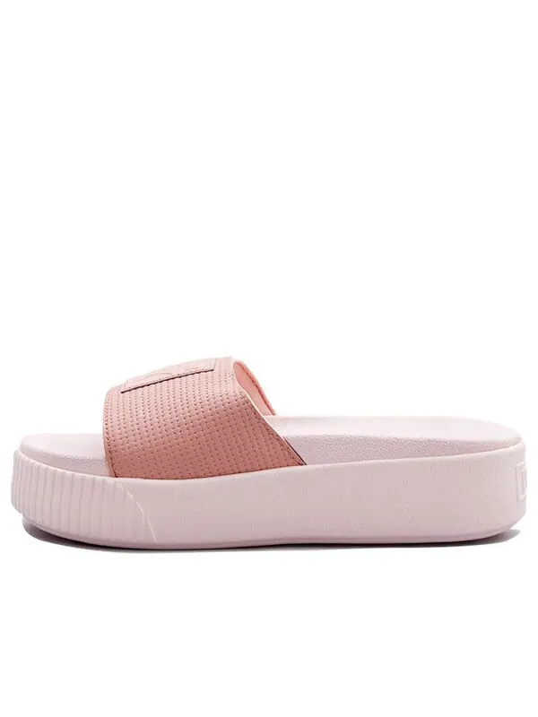 Тапочки platform slide ep 'peach beige' Puma — изображение 1 из 4, розовый