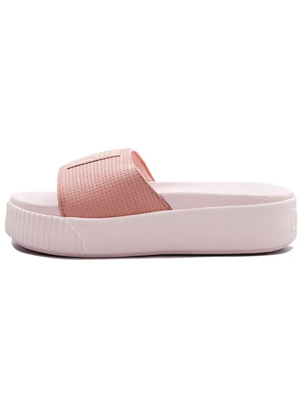 Тапочки platform slide ep 'peach beige' Puma — изображение 2 из 4, розовый
