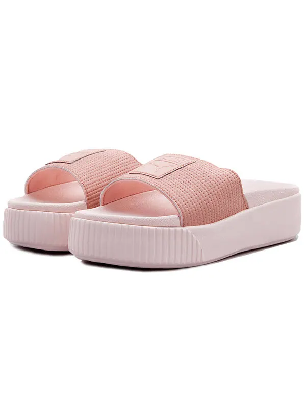 Тапочки platform slide ep 'peach beige' Puma — изображение 3 из 4, розовый