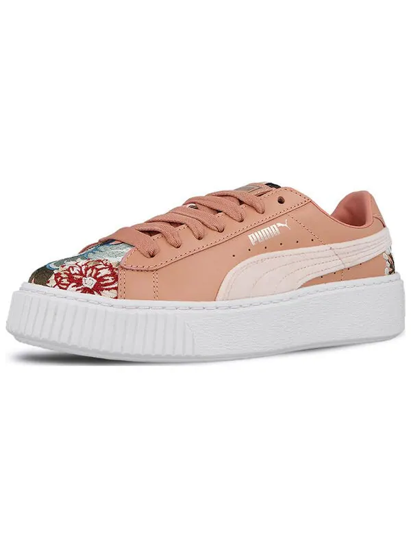 Кроссовки platform hyper embroidered lace up Puma — изображение 3 из 4, розовый