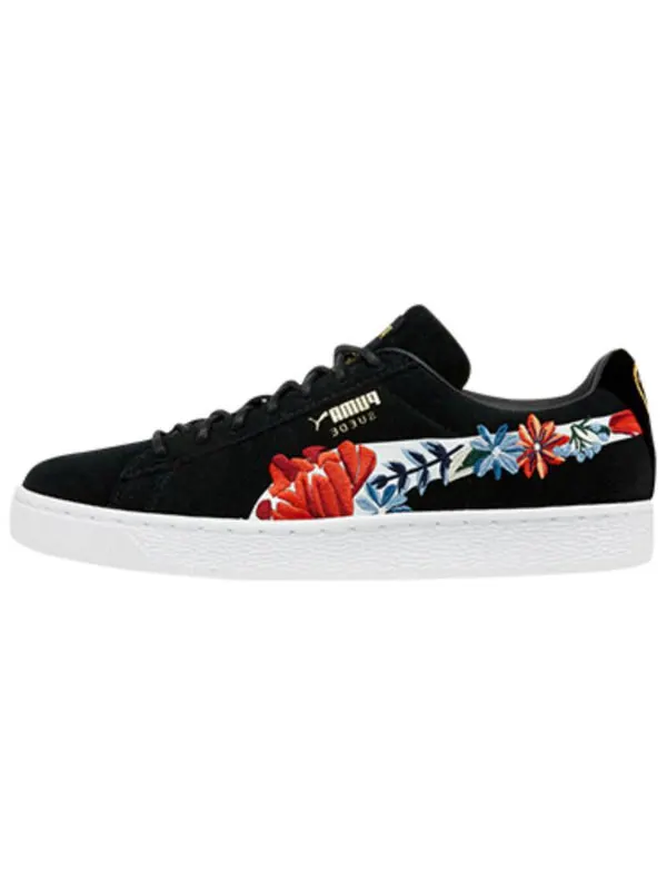 Кроссовки suede 'hyper embelished - black' Puma — изображение 2 из 3, черный/белый