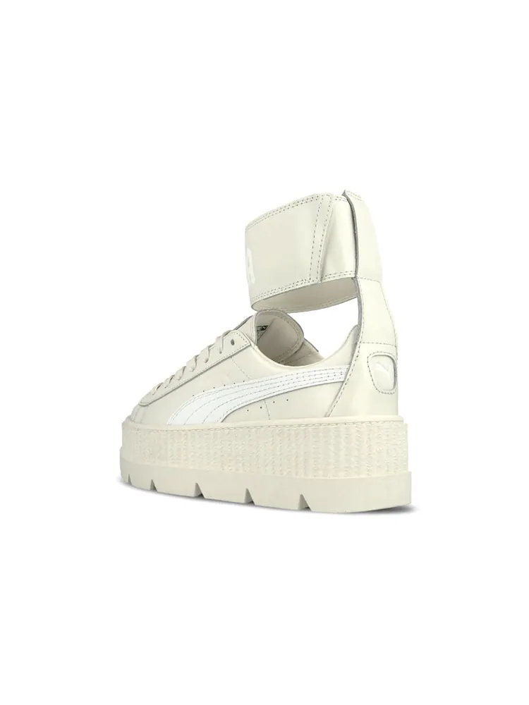 Кеды (WMNS) PUMA Fenty x Ankle Strap Creeper 'Vanilla Ice' — изображение 4 из 6, белый