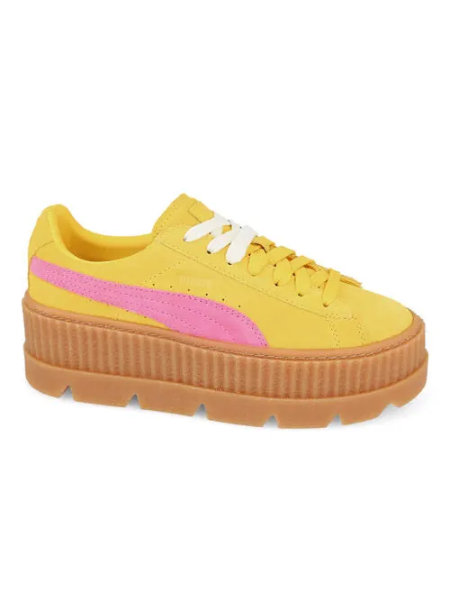 Кроссовки fenty x cleated creeper 'lemon' Puma — изображение 2 из 4, желтый/красный
