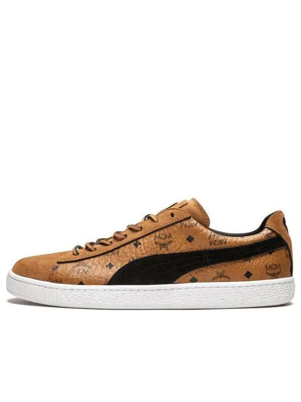 Кроссовки mcm x suede 'buckthorn brown' Puma — изображение 1 из 4, черный/коричневый