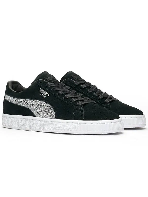Кроссовки swarovski x suede classic 'black crystal' Puma — изображение 2 из 4, черный