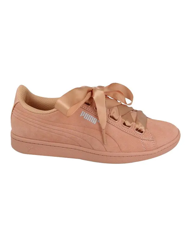 Кроссовки vikky ribbon satin ribbon for pink Puma — изображение 2 из 4, розовый