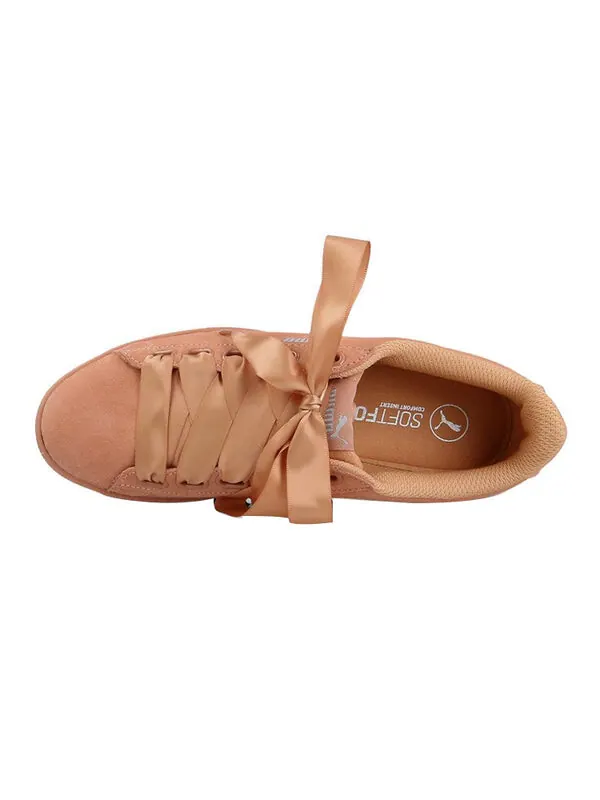 Кроссовки vikky ribbon satin ribbon for pink Puma — изображение 3 из 4, розовый