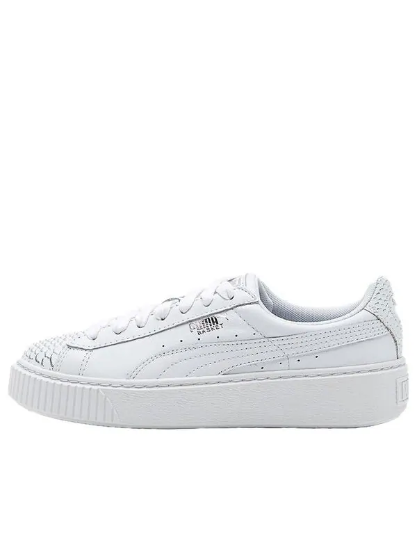 Кроссовки basket platform ocean leisure board shoes white Puma — изображение 1 из 4, белый